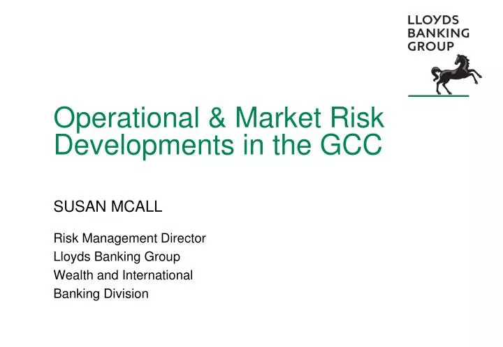 operational market risk developments in the gcc