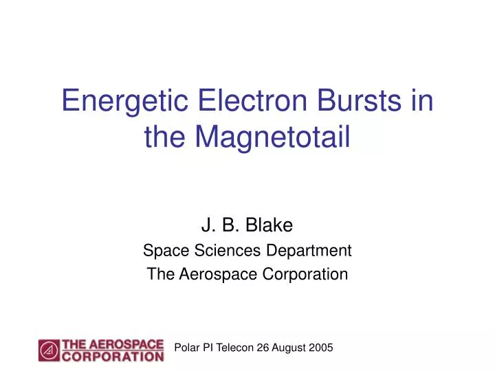 energetic electron bursts in the magnetotail
