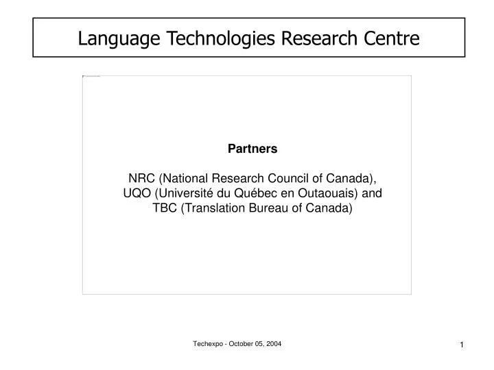 language technologies research centre