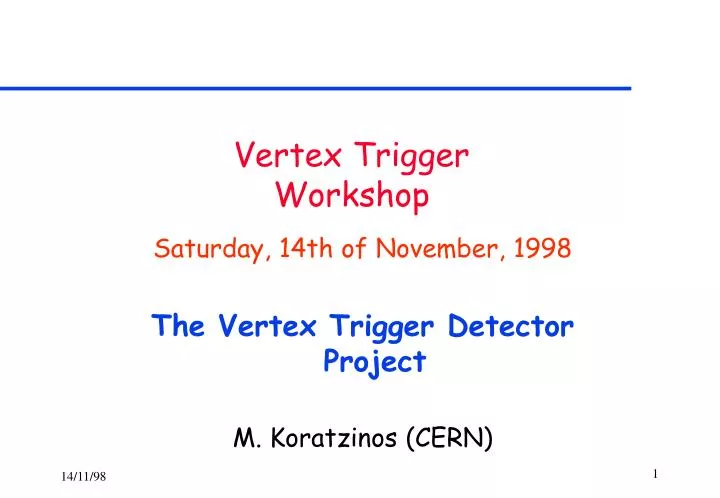 vertex trigger workshop