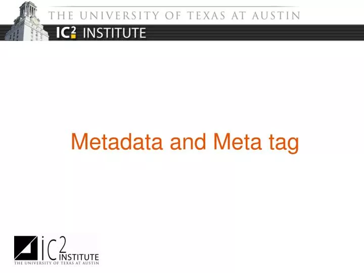 metadata and meta tag