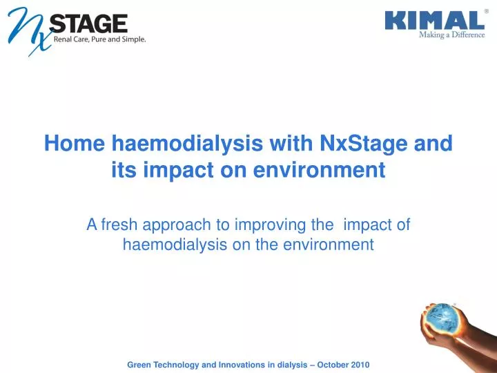 home haemodialysis with nxstage and its impact on environment