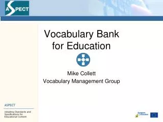 Vocabulary Bank for Education