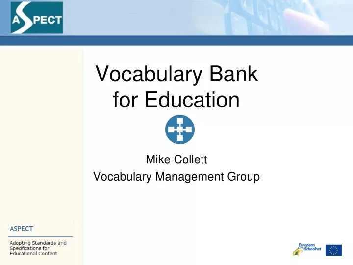 vocabulary bank for education