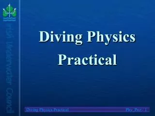 Diving Physics Practical