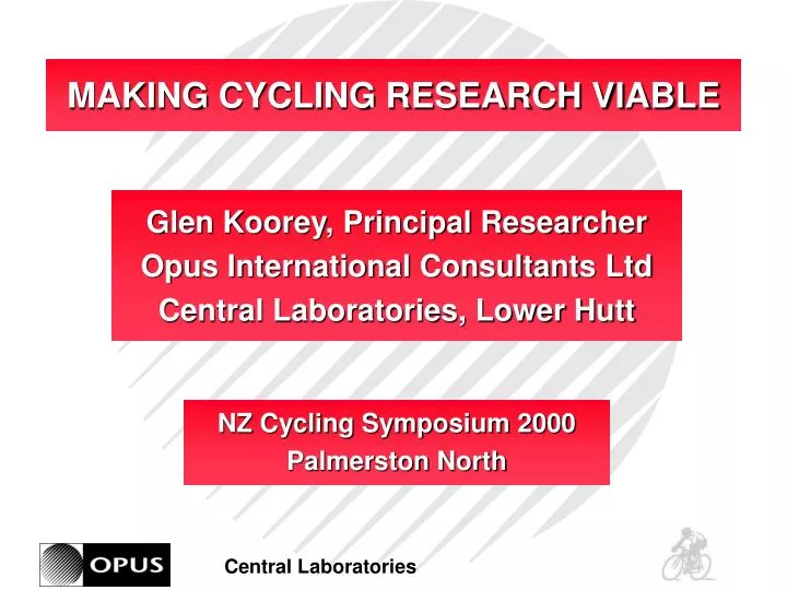 making cycling research viable