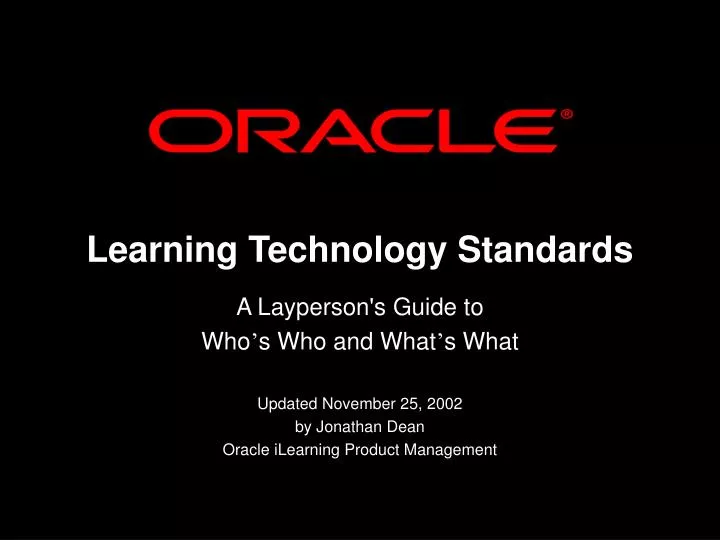 learning technology standards