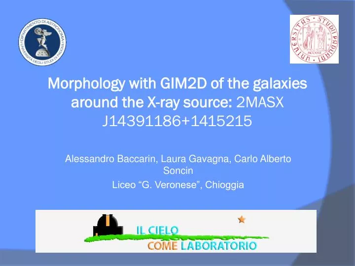 morphology with gim2d of the galaxies around the x ray source 2masx j14391186 1415215