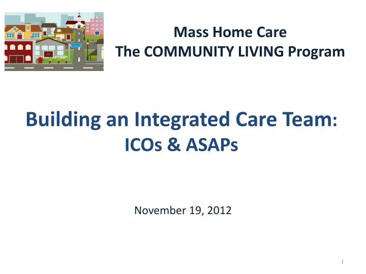 building an integrated care team icos asaps