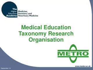 Medical Education Taxonomy Research Organisation