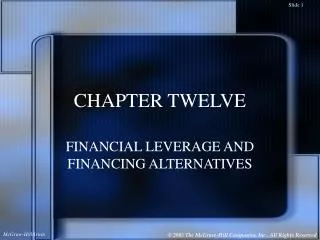 chapter twelve