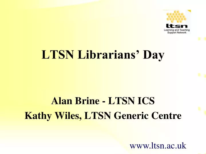 ltsn librarians day