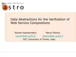 Data Abstractions for the Verification of Web Service Compositions