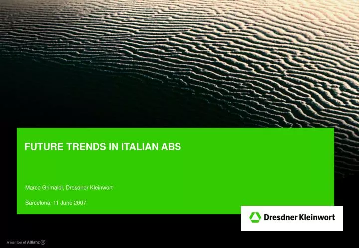 future trends in italian abs