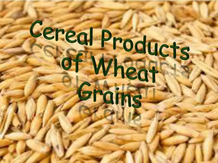 cereal p roducts of wheat grains