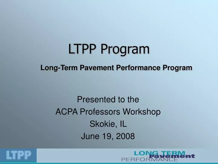 ltpp program