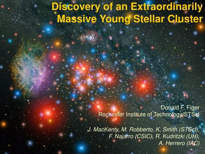 discovery of an extraordinarily massive young stellar cluster