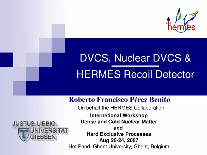 dvcs nuclear dvcs hermes recoil detector
