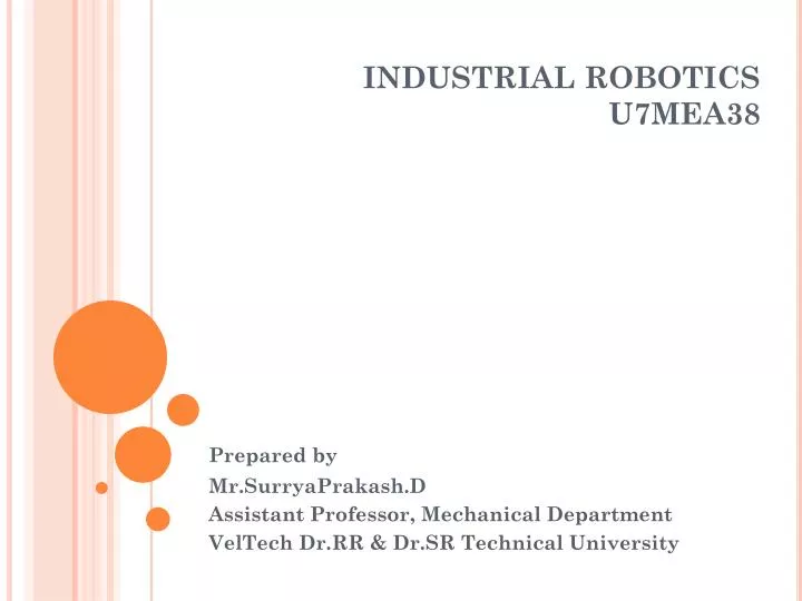 industrial robotics u7mea38