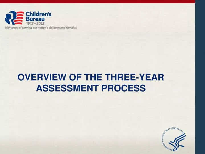 overview of the three year assessment process
