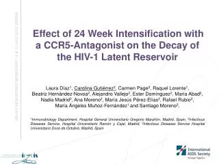 IAS HIV RESERVOIRS WORKSHOP, 16 &amp; 17 JULY 2010, VIENNA
