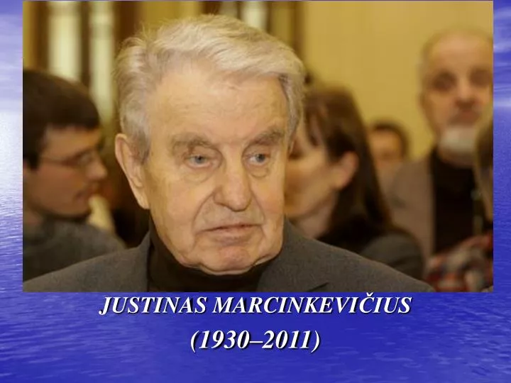justinas marcinkevi ius 1930 2011