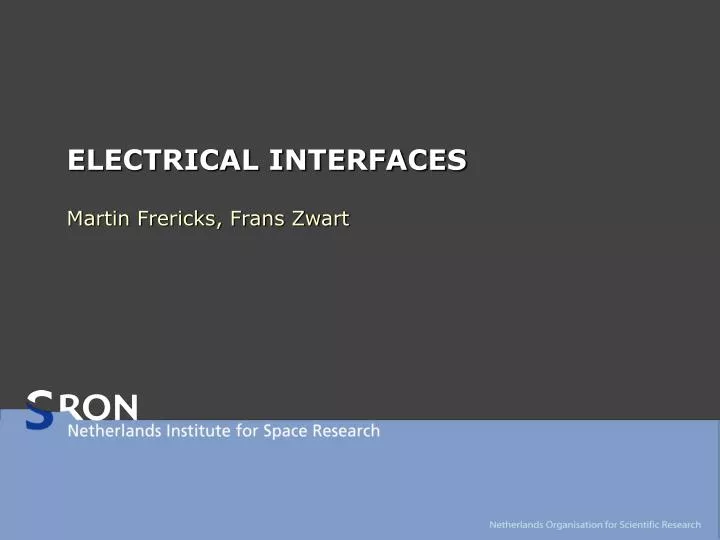 electrical interfaces