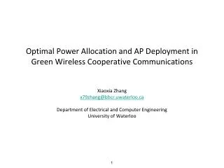 Optimal Power Allocation and AP Deployment in Green Wireless Cooperative Communications