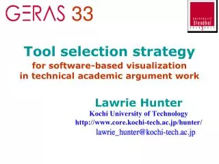 Tool selection strategy for software-based visualization in technical academic argument work