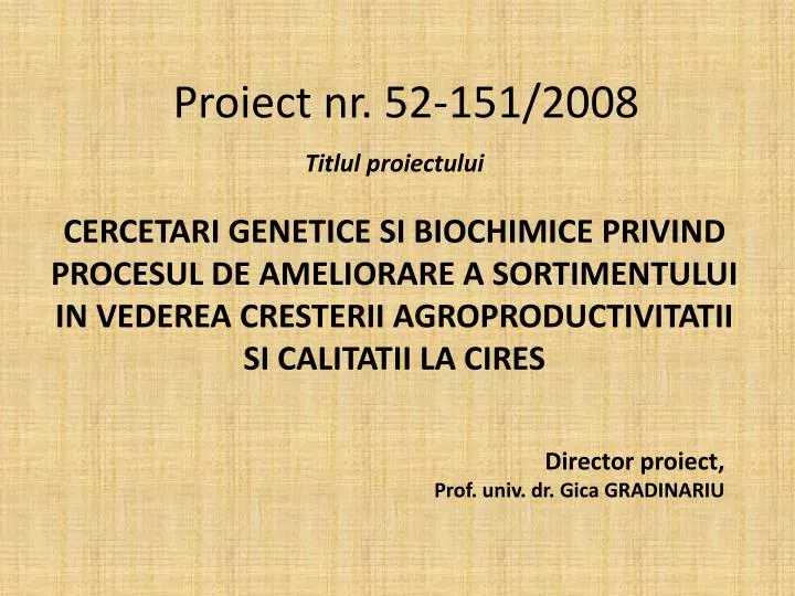 proiect nr 52 151 2008