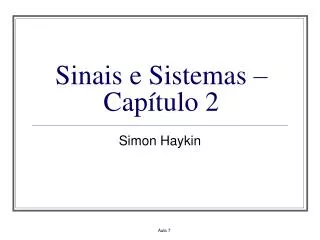 sinais e sistemas cap tulo 2
