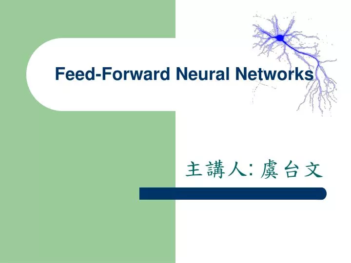 feed forward neural networks