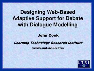 Designing Web-Based Adaptive Support for Debate with Dialogue Modelling