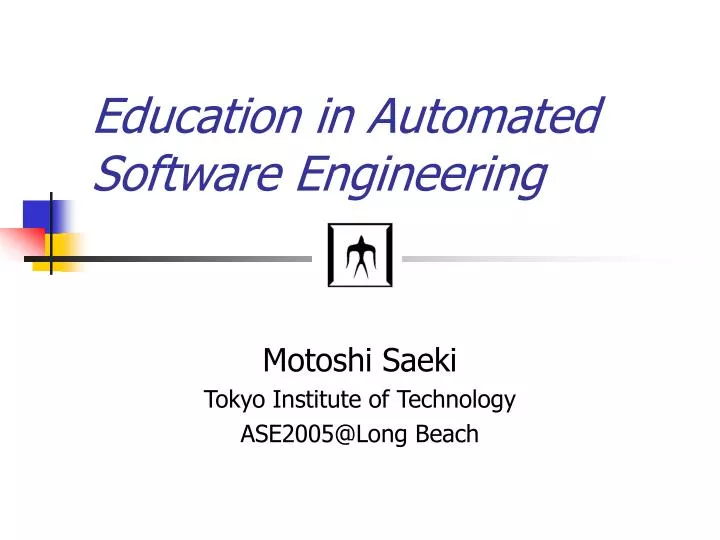 education in automated software engineering