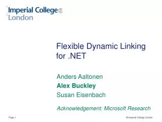 Flexible Dynamic Linking for .NET