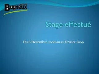 stage effectu