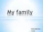 My family - slide 1