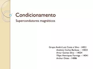 condicionamento