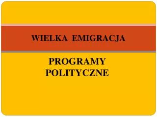 wielka emigracja