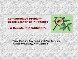 Computerized Problem-Based Scenarios in Practice - A Decade of DIAGNOSIS
