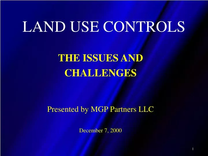 land use controls