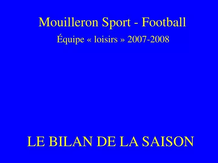 mouilleron sport football