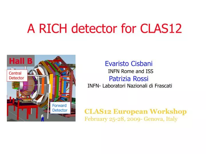 a rich detector for clas12