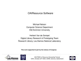OAIResource Software