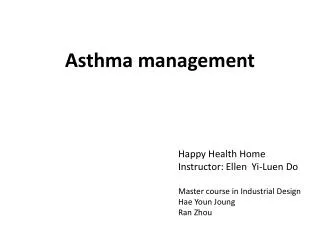 Asthma management