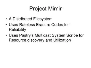 Project Mimir
