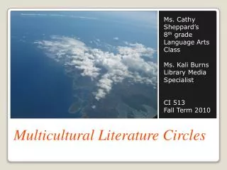 Multicultural Literature Circles