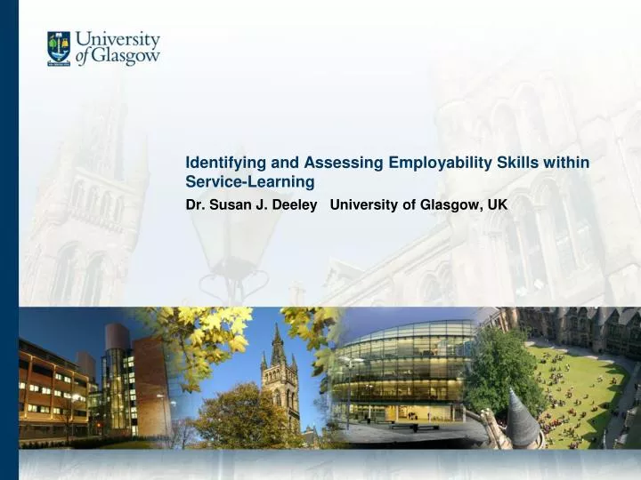 identifying and assessing employability skills within service learning