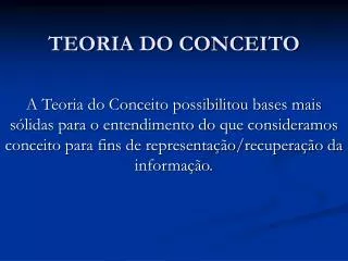 teoria do conceito