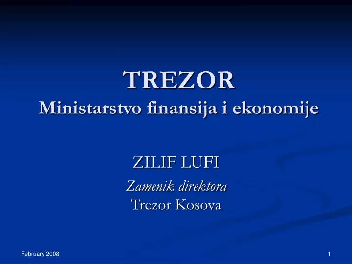 tre zor ministarstvo finansija i ekonomije